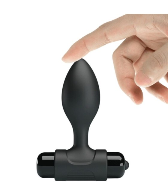 PRETTY LOVE - VIBRA BUTT 10 VIBRATIONS ANAL PLUG BLACK