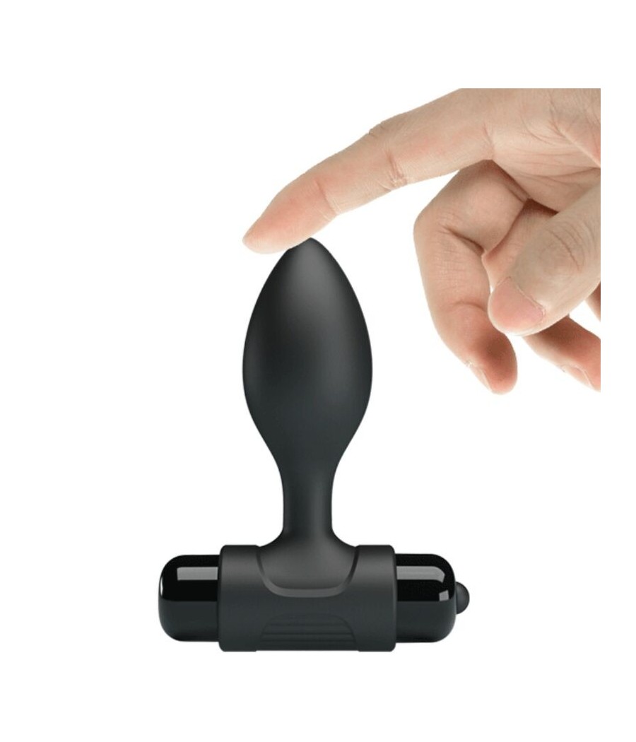 PRETTY LOVE - VIBRA BUTT 10 VIBRATIONS ANAL PLUG BLACK