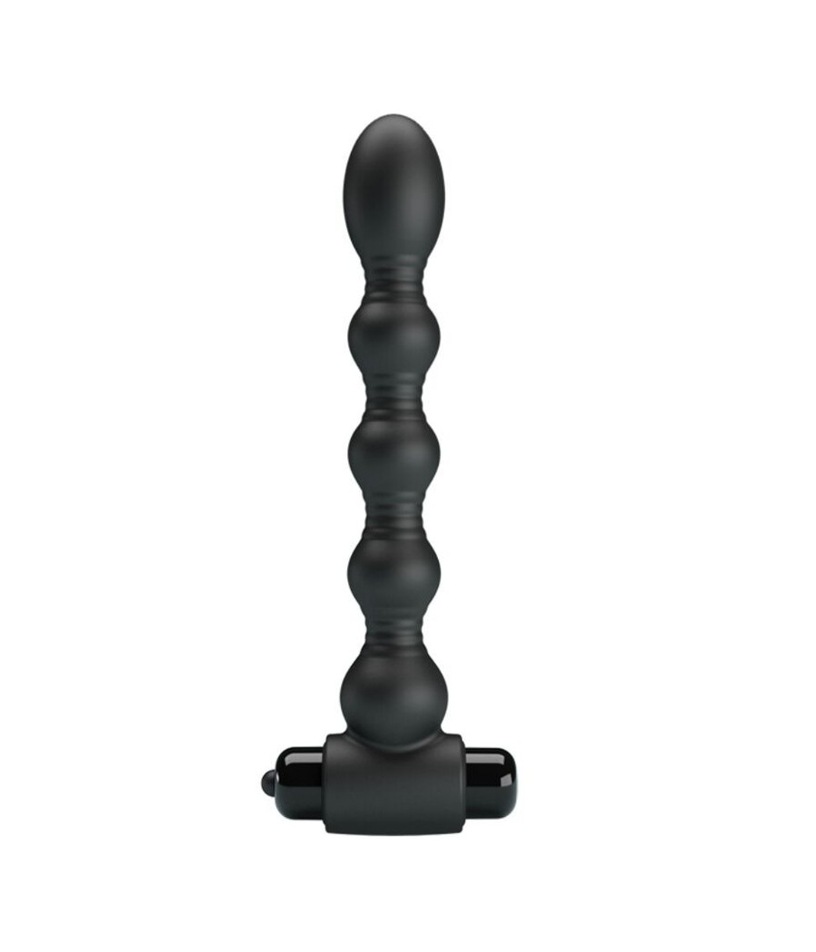 PRETTY LOVE - LYNN SILICONE ANAL PLUG 10 VIBRATIONS BLACK