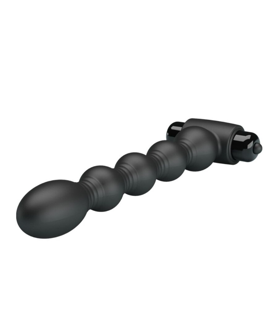 PRETTY LOVE - LYNN SILICONE ANAL PLUG 10 VIBRATIONS BLACK