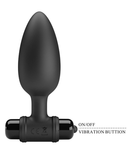 PRETTY LOVE - VIBRA BUTT PLUG 2 ANAL PLUG 10 VIBRATIONS BLACK