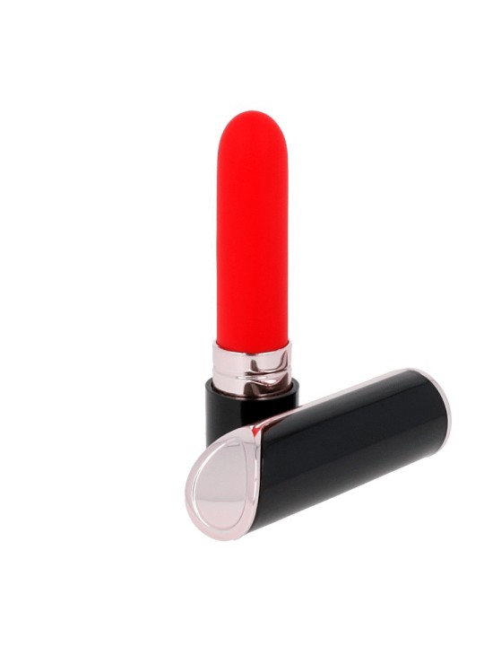 VIBRATORE A FORMA DI ROSSETTO "LIPS STYLE SHIA" BLACK&RED VIBRATORE A FORMA DI ROSSETTO "LIPS STYLE SHIA" BLACK&RED