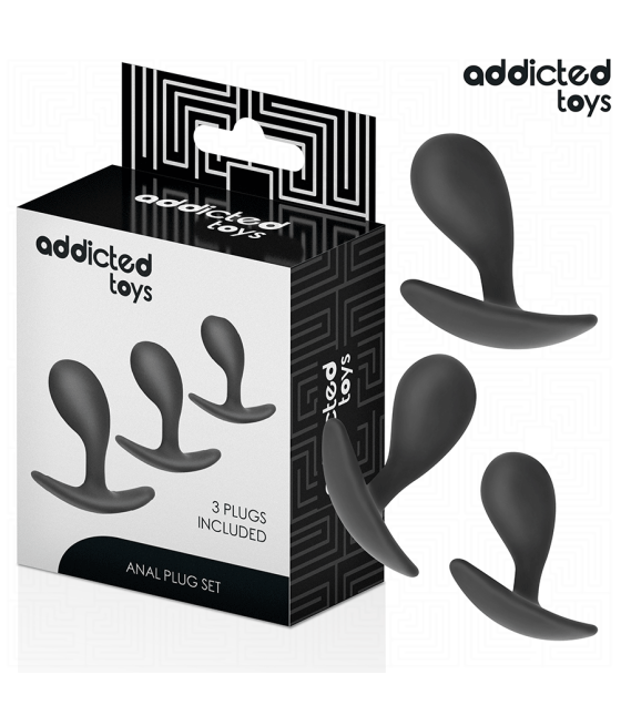 ADDICTED TOYS - SET OF 3 ANAL PLUG SILICONE MODEL 3