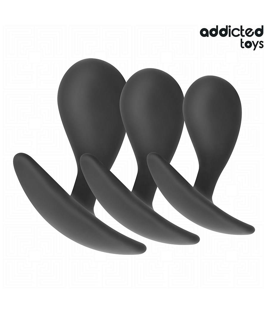 ADDICTED TOYS - SET OF 3 ANAL PLUG SILICONE MODEL 3