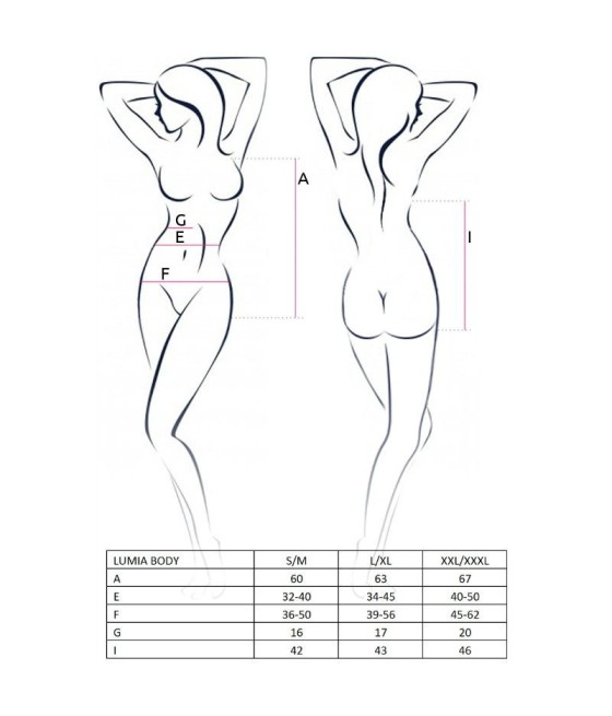 COMPLETO INTIMO PASSION WOMAN "LUMIA TEDDY" NERO