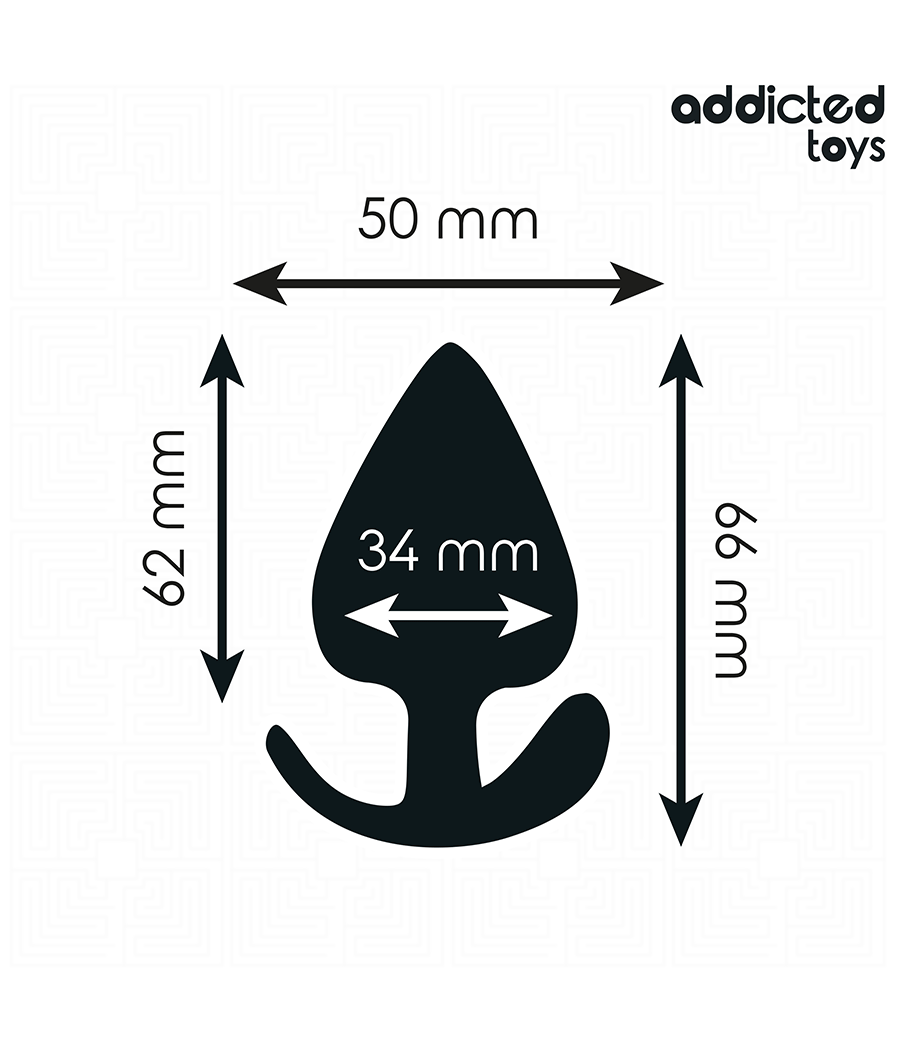 ADDICTED TOYS - ANAL PLUG SILICONE SIZE M 6.6 CM