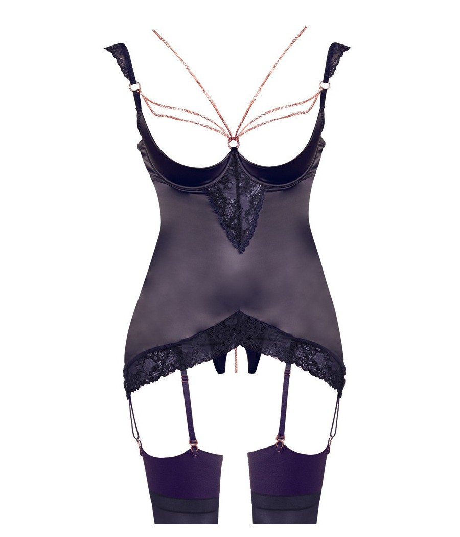 COMPLETO INTIMO BASQUE ALBERTA FINA - COLORE NERO