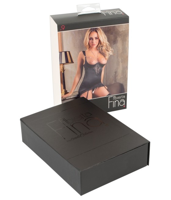 COMPLETO INTIMO BASQUE ALBERTA FINA - COLORE NERO