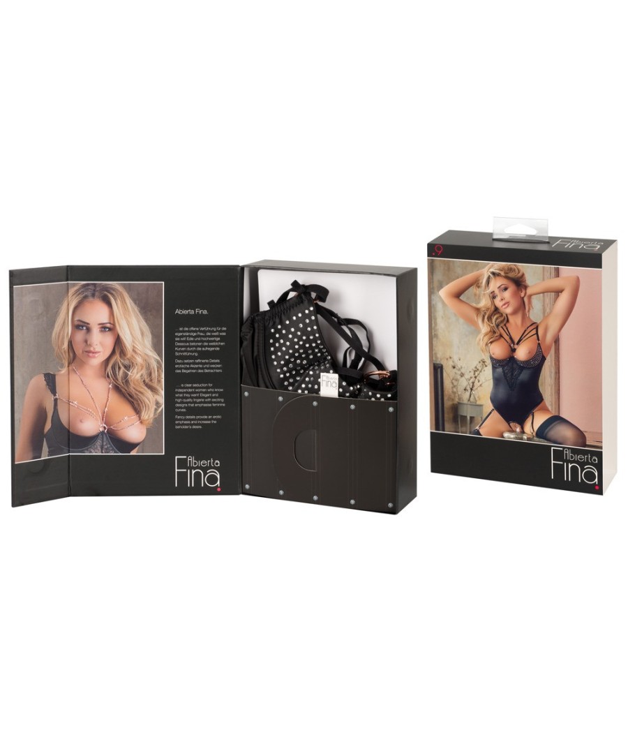 COMPLETO INTIMO BODY ALBERTA FINA - COLORE NERO