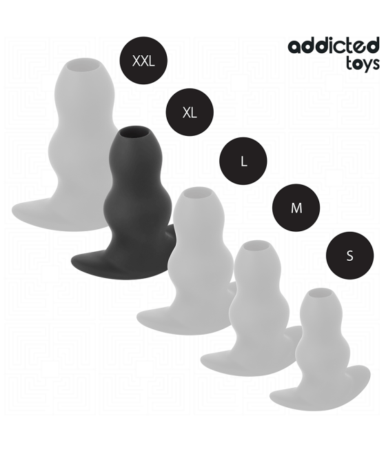 ADDICTED TOYS - HOLLOW ANAL PLUG SILICONE SIZE XL 13.9 CM