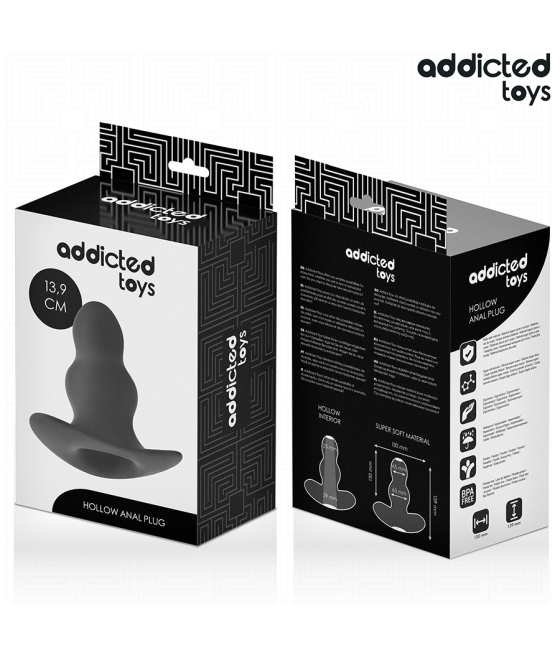 ADDICTED TOYS - HOLLOW ANAL PLUG SILICONE SIZE XL 13.9 CM