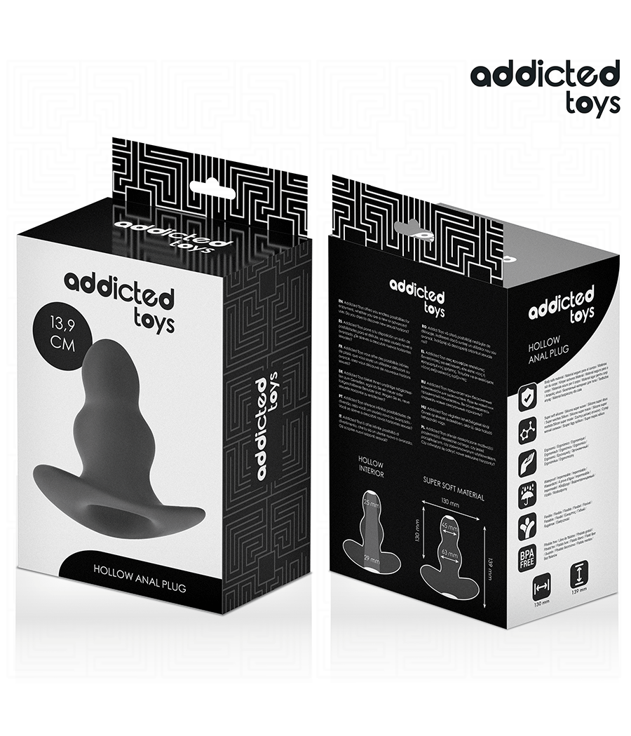 ADDICTED TOYS - HOLLOW ANAL PLUG SILICONE SIZE XL 13.9 CM