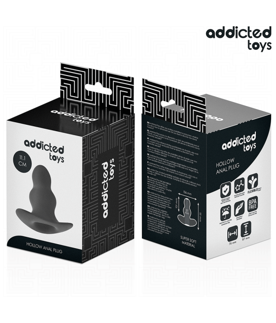 ADDICTED TOYS - HOLLOW ANAL PLUG SILICONE SIZE L 11.1 CM