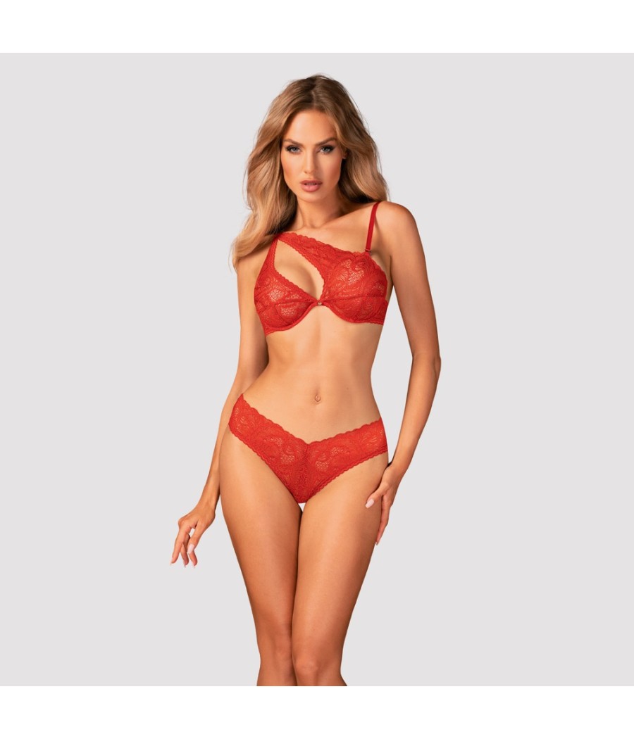 Reggiseno asimmetrico e mutandine ATENICA di Obsessive.