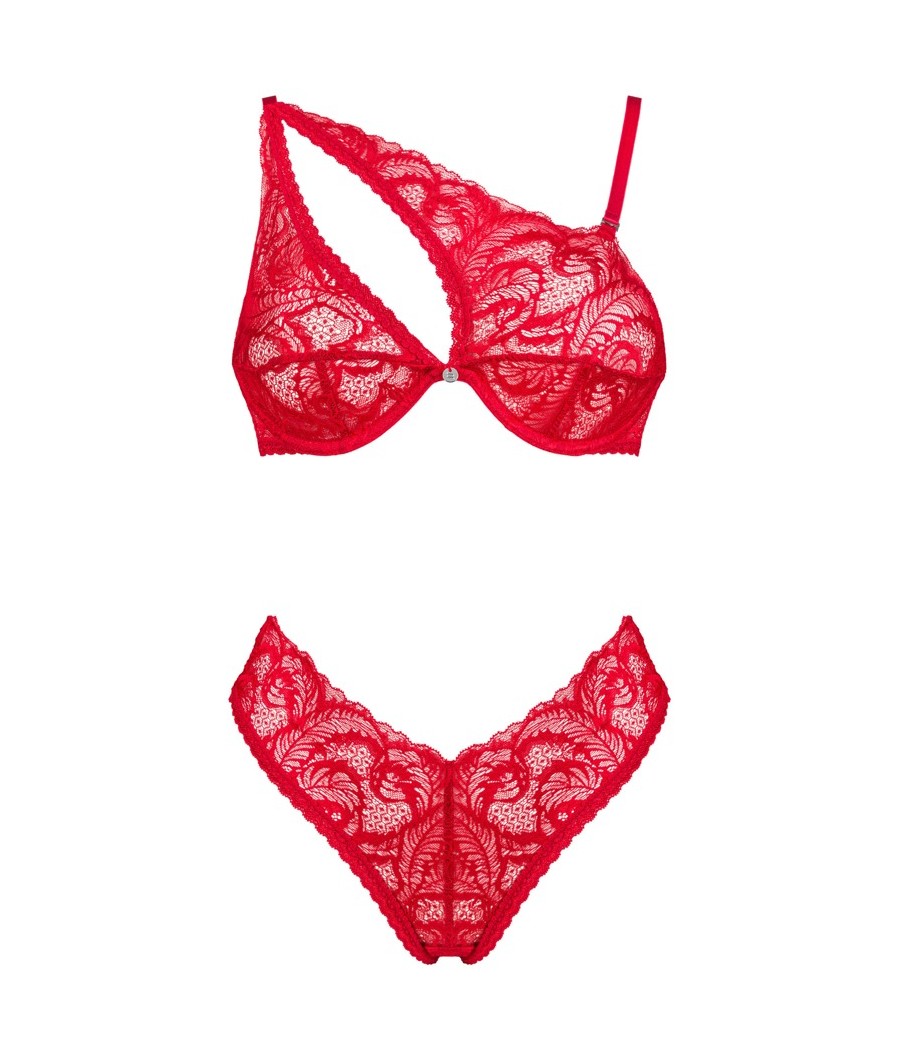 Reggiseno asimmetrico e mutandine ATENICA di Obsessive.