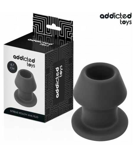 ADDICTED TOYS - EXTREME HOLLOW ANAL PLUG SILICONE SIZE M 8.7 CM