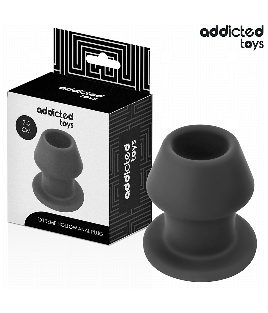 ADDICTED TOYS - EXTREME HOLLOW ANAL PLUG SILICONE SIZE S 7.5 CM