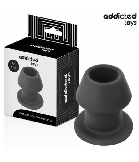 ADDICTED TOYS - EXTREME HOLLOW ANAL PLUG SILICONE SIZE S 7.5 CM