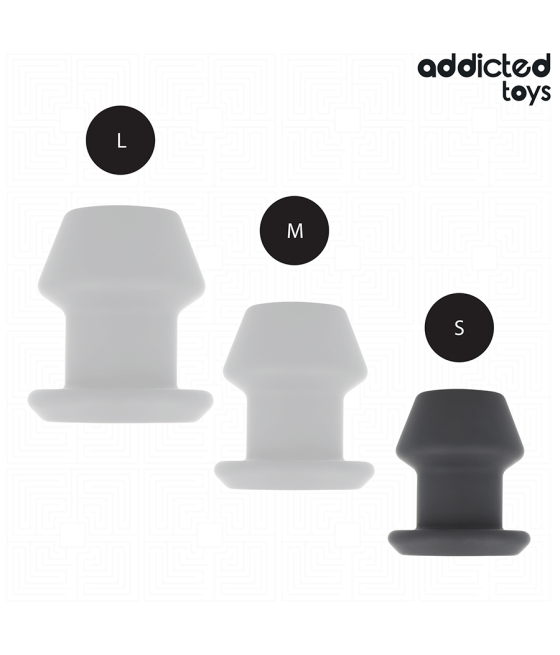 ADDICTED TOYS - EXTREME HOLLOW ANAL PLUG SILICONE SIZE S 7.5 CM