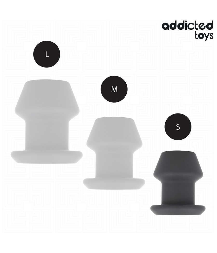 ADDICTED TOYS - EXTREME HOLLOW ANAL PLUG SILICONE SIZE S 7.5 CM