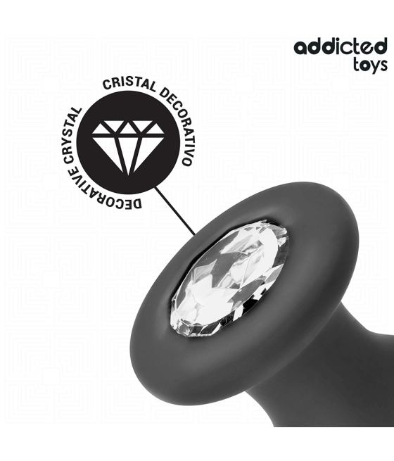 ADDICTED TOYS - ANAL PLUG WITH JEWEL SILICONE SIZE S 8.8 CM