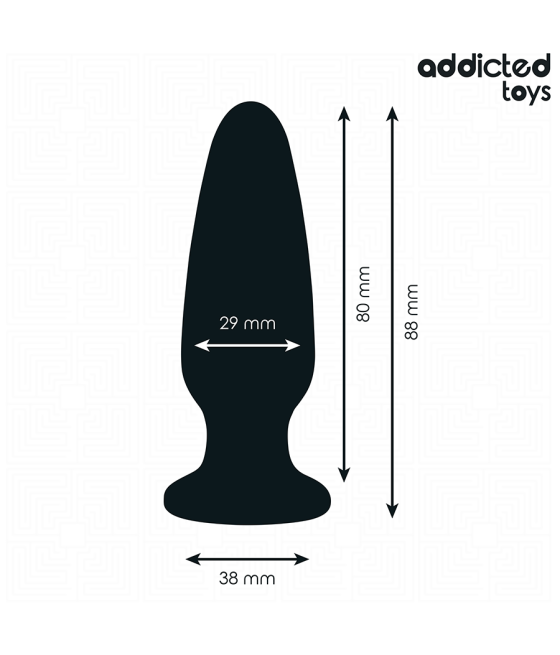 ADDICTED TOYS - ANAL PLUG WITH JEWEL SILICONE SIZE S 8.8 CM