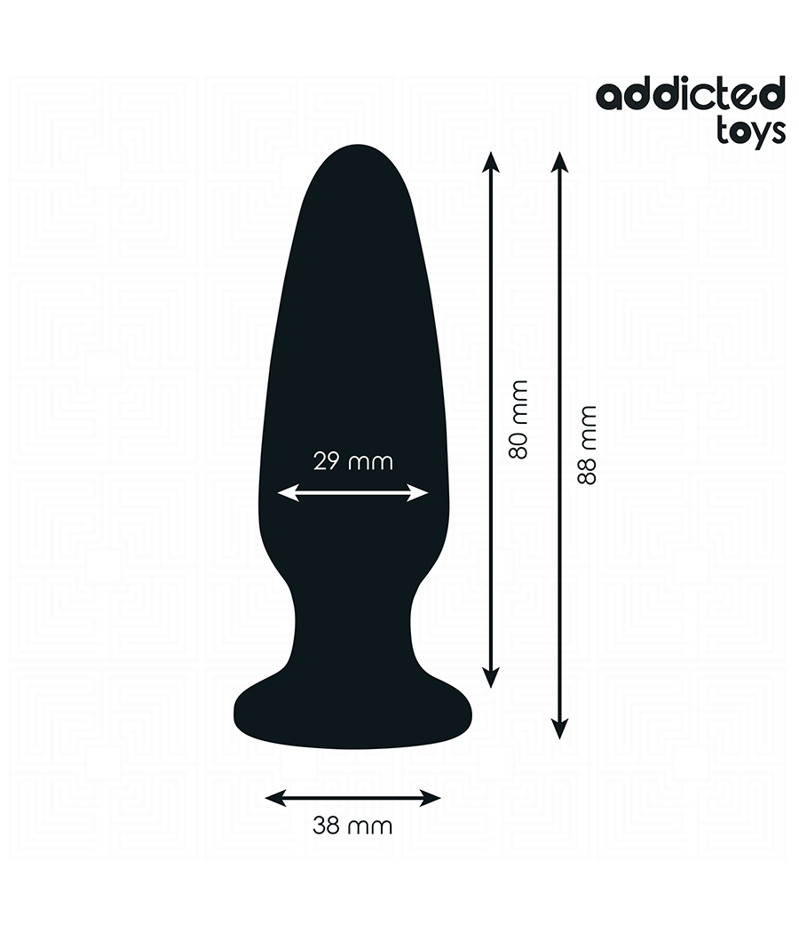 ADDICTED TOYS - ANAL PLUG WITH JEWEL SILICONE SIZE S 8.8 CM