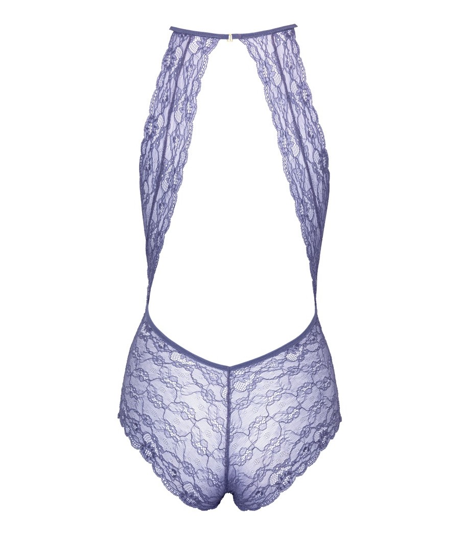 Body kissable completamente realizzato in pizzo pregiato