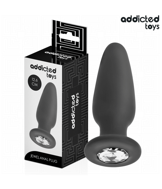 ADDICTED TOYS - ANAL PLUG WITH JEWEL SILICONE SIZE L 12.6 CM