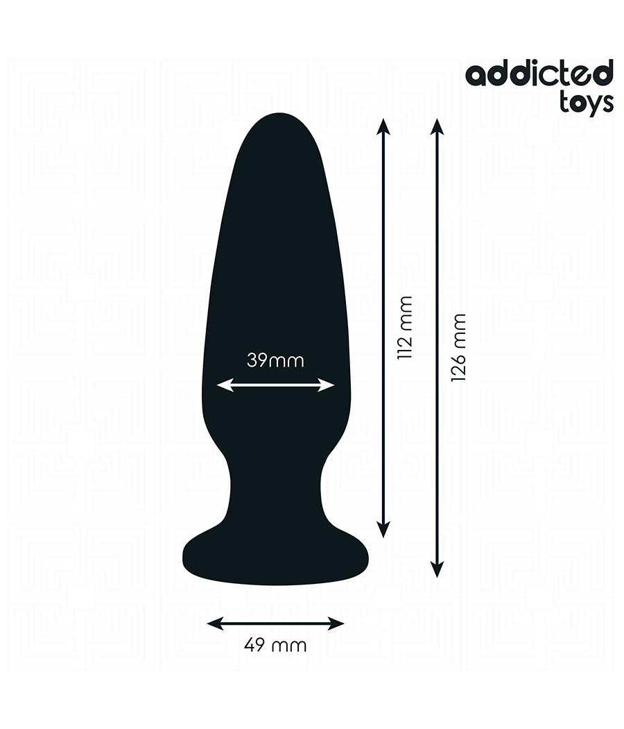 ADDICTED TOYS - ANAL PLUG WITH JEWEL SILICONE SIZE L 12.6 CM