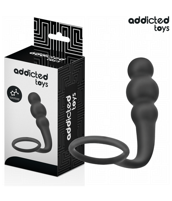 ADDICTED TOYS - ANAL PLUG WITH RING SILICONE MODEL 1