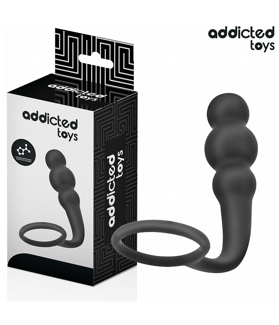 ADDICTED TOYS - ANAL PLUG WITH RING SILICONE MODEL 1