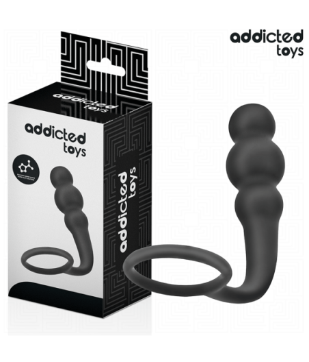 ADDICTED TOYS - ANAL PLUG WITH RING SILICONE MODEL 1