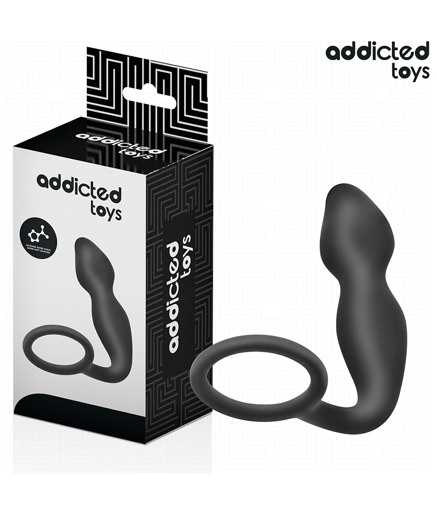 ADDICTED TOYS - ANAL PLUG WITH RING SILICONE MODEL 2