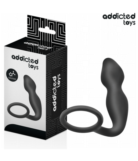 ADDICTED TOYS - ANAL PLUG WITH RING SILICONE MODEL 2