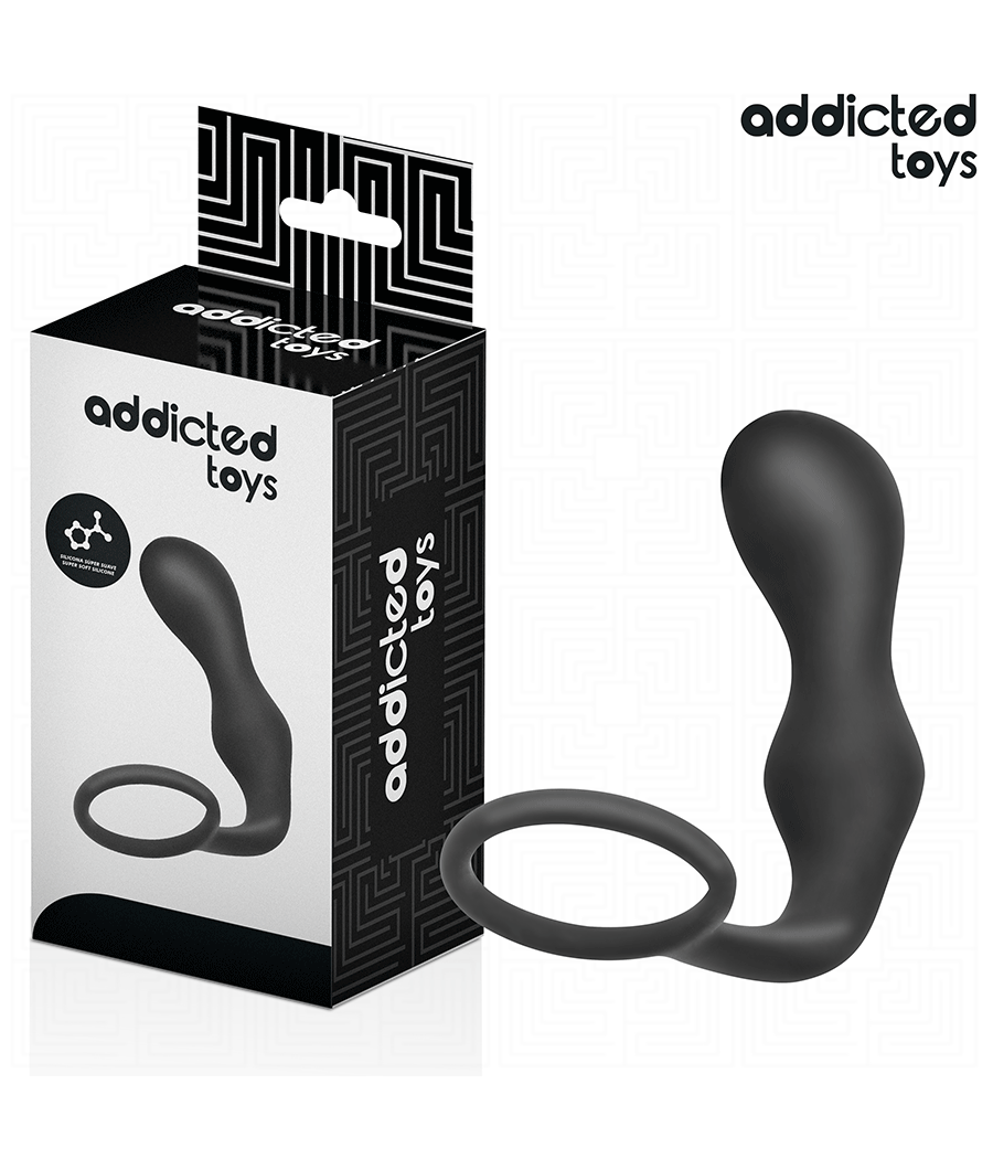ADDICTED TOYS - ANAL PLUG WITH RING SILICONE MODEL 3