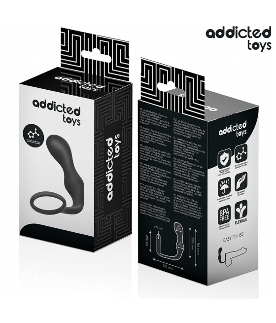 ADDICTED TOYS - ANAL PLUG WITH RING SILICONE MODEL 3