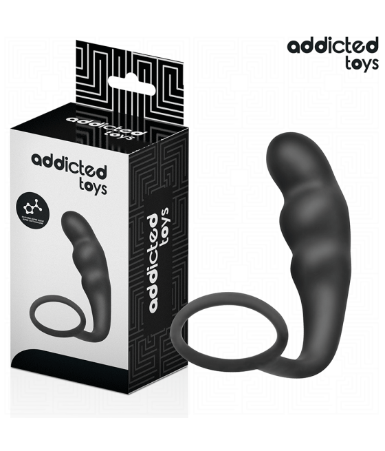 ADDICTED TOYS - ANAL PLUG WITH RING SILICONE MODEL 4
