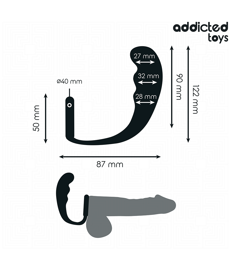 ADDICTED TOYS - ANAL PLUG WITH RING SILICONE MODEL 4