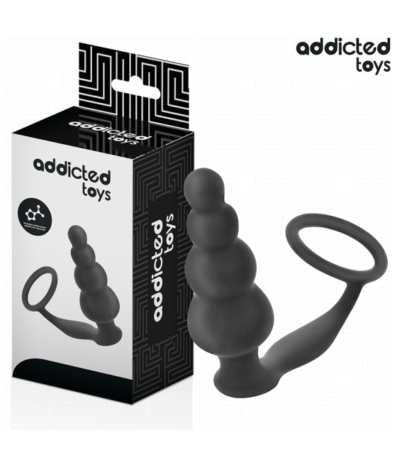 ADDICTED TOYS - ANAL PLUG WITH RING SILICONE MODEL 5
