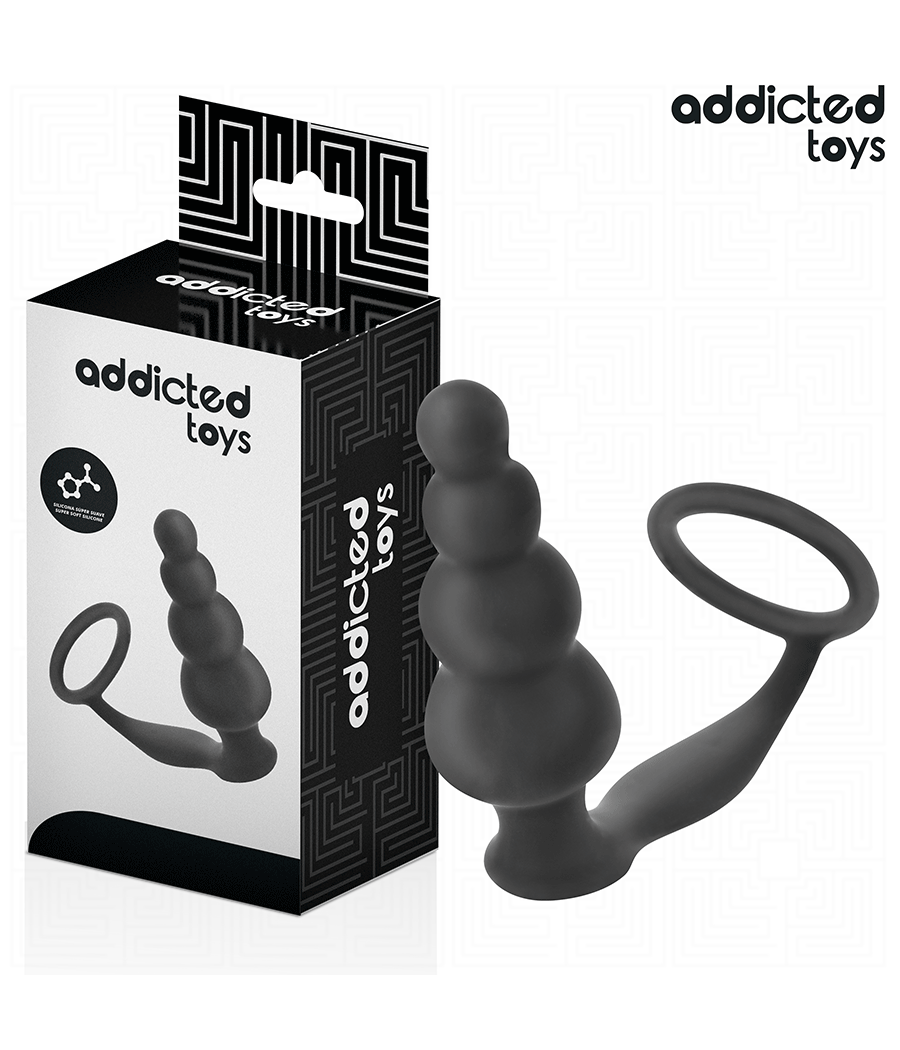 ADDICTED TOYS - ANAL PLUG WITH RING SILICONE MODEL 5