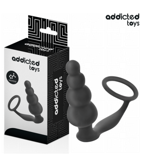 ADDICTED TOYS - ANAL PLUG WITH RING SILICONE MODEL 5