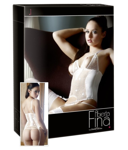 GUEPIERRE IN PIZZO E RASO BIANCO