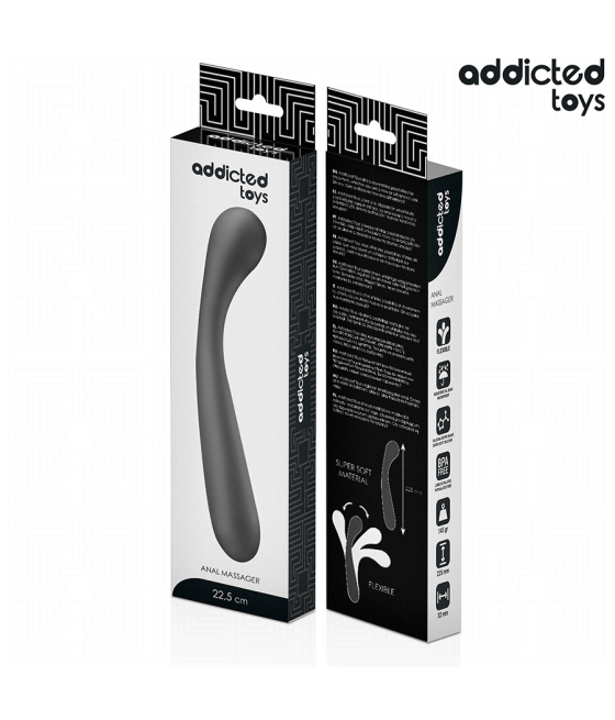 ADDICTED TOYS - DOUBLE ANAL MASSAGER SILICONE 22.5 CM