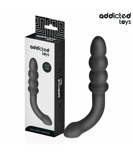 ADDICTED TOYS - DOUBLE ANAL MASSAGER SILICONE 16.5 CM