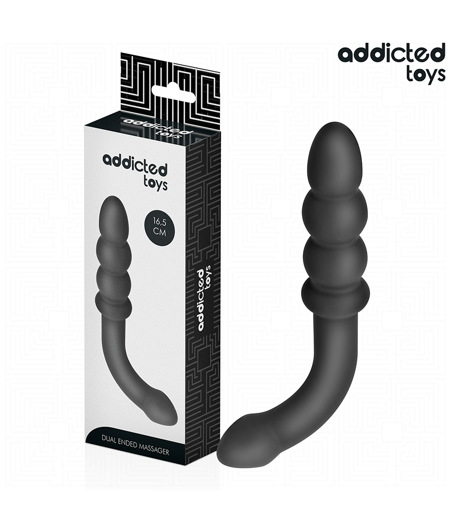 ADDICTED TOYS - DOUBLE ANAL MASSAGER SILICONE 16.5 CM