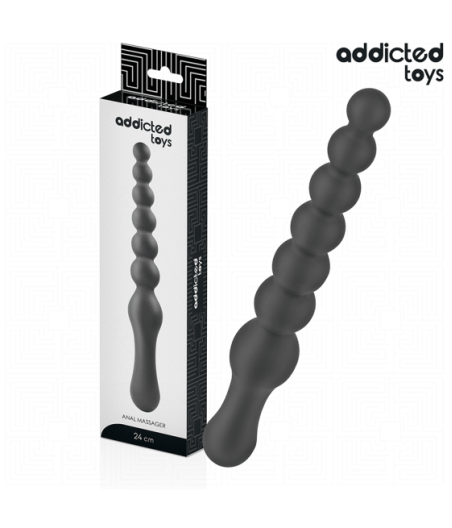 ADDICTED TOYS - DOUBLE ANAL MASSAGER SILICONE 24 CM