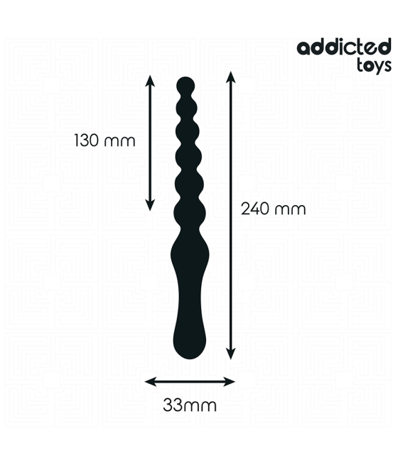 ADDICTED TOYS - DOUBLE ANAL MASSAGER SILICONE 24 CM