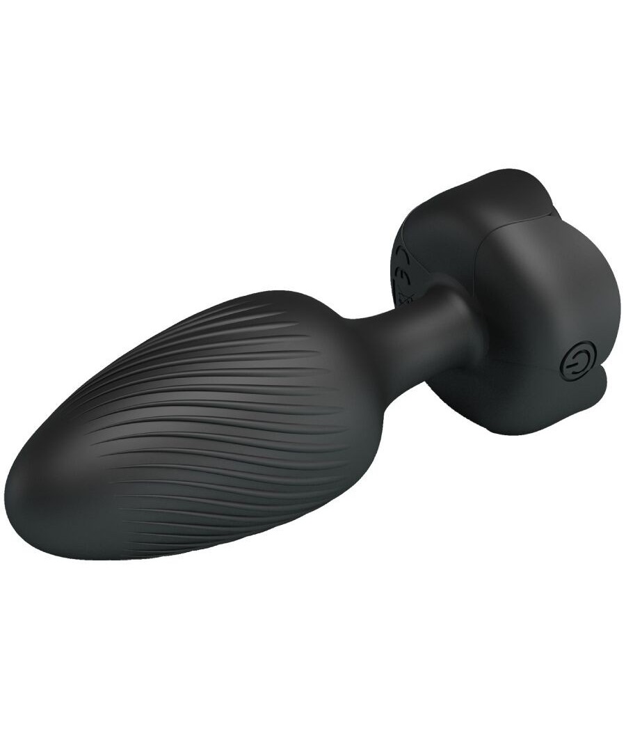 PRETTY LOVE - VARIAN ANAL PLUG WITH  LED LIGHT BLACK 10.8 CM