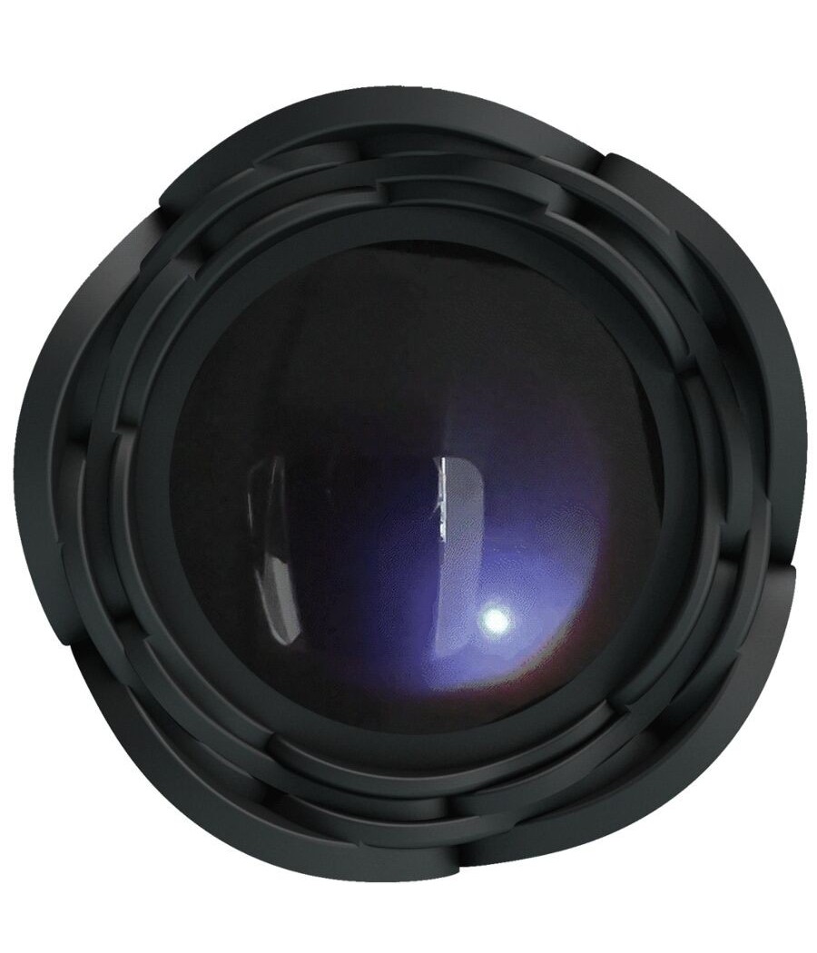 PRETTY LOVE - OLMAN ANAL PLUG WITH  LED LIGHT BLACK 8.8 CM